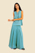 Sleeveless top in linen